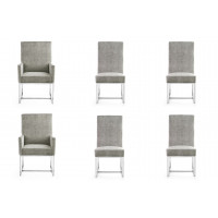 Manhattan Comfort 4-DC2930-ST Element Steel Dining Chairs (Set of 6)